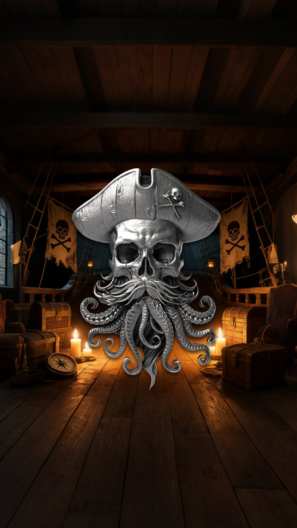 2026 Cameroon Legend of Davy Jones 2 oz Silver Coin