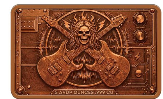 Eternal Riff Colorized 5 oz Copper Bar