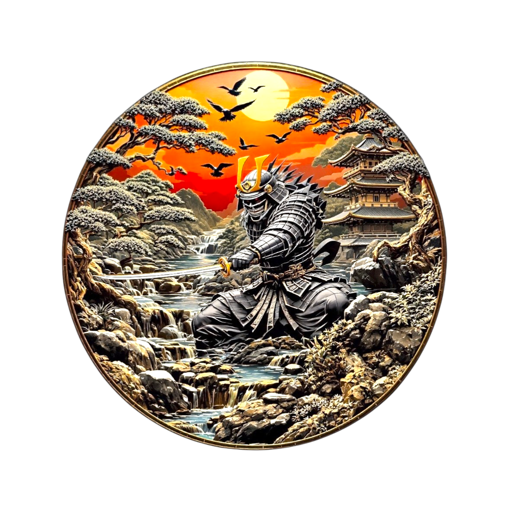 Ancient Warriors Samurai 5 oz Copper Round