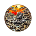 Ancient Warriors Samurai 5 oz Copper Round