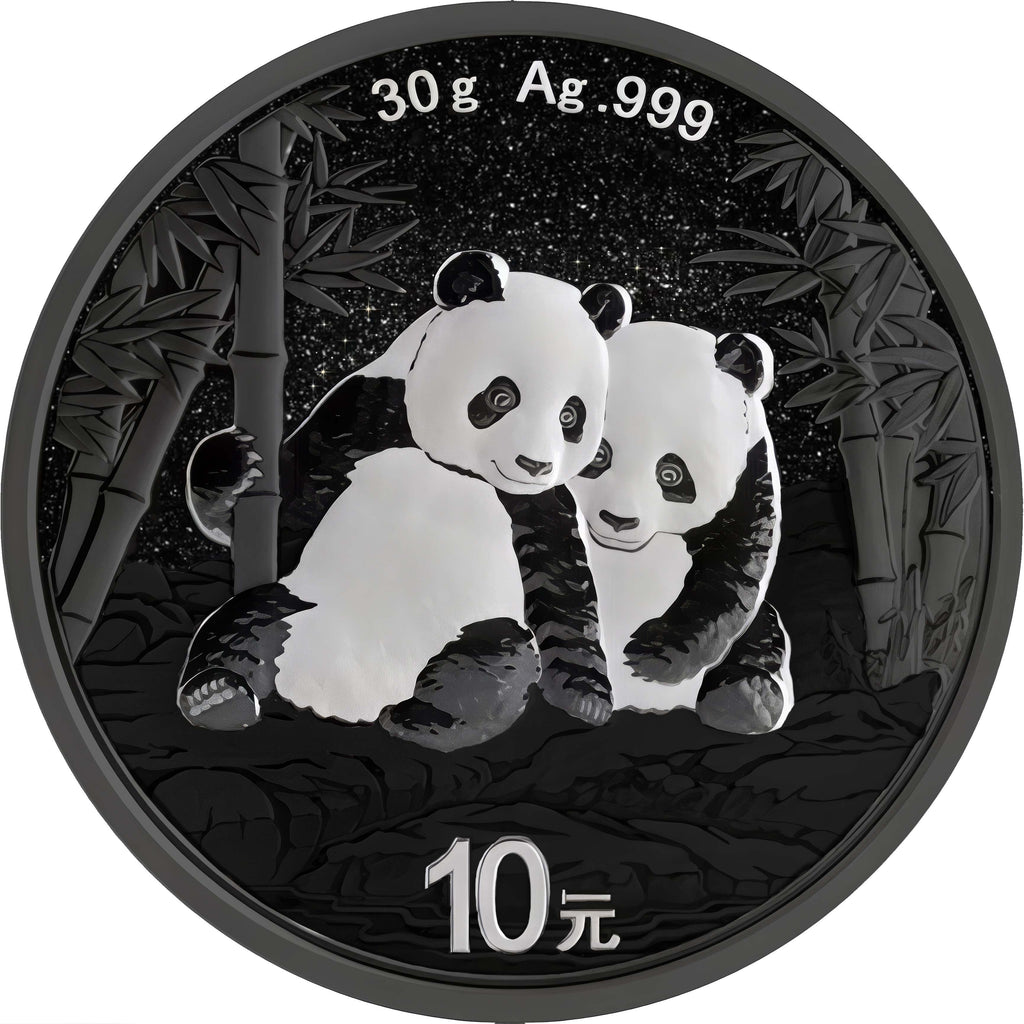 2026 China Panda Triple Black Diamond Edition 30g Silver Coin (250 Mintage)