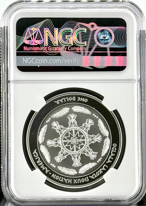 2025 Sioux Nation Ghost Horse 1 oz Silver Coin NGC PF 70 UCAM