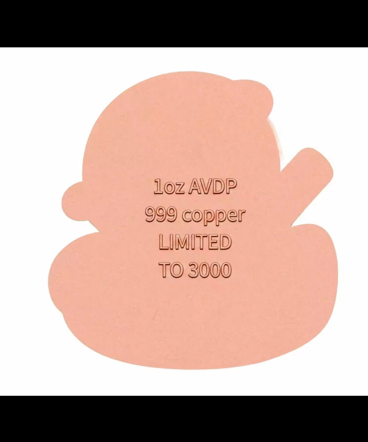 The Duck We Need 1 oz Copper Medal
