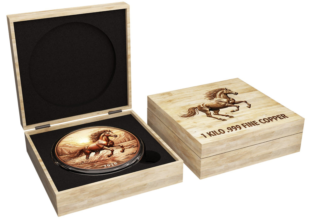 2026 Lunar Year of the Horse HR 1 Kilo Copper Medal