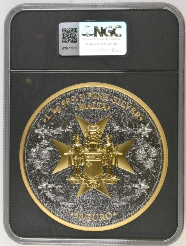 2025 NGC MS70 Malta Golden Eagle KILO - 100 Minted