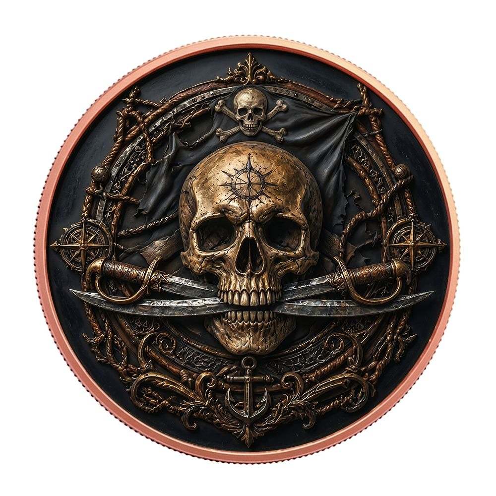 Pirates of the Seas 1 oz Copper Round