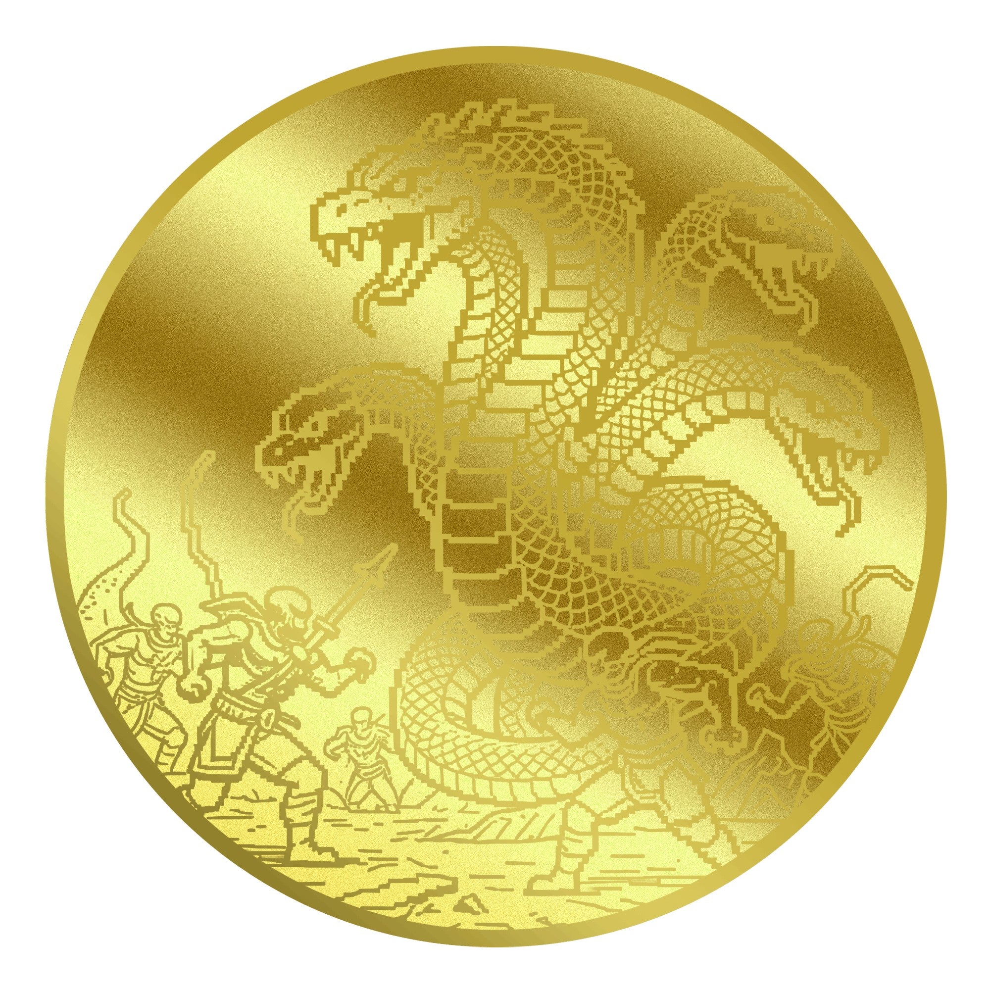 2026 Liberia Pixel Hydra 1/1000 oz Gold Coin in Card