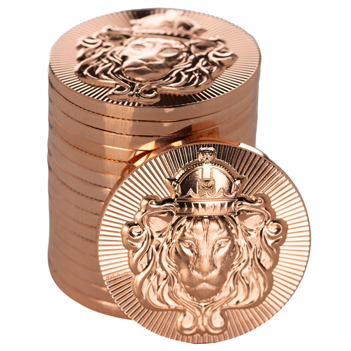 Scottsdale Lion Stacker 1oz Copper Round Full Tube