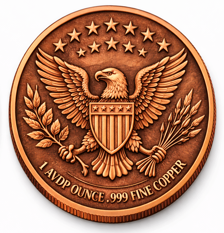 Sunset Liberty Colorized 1 oz Copper Round