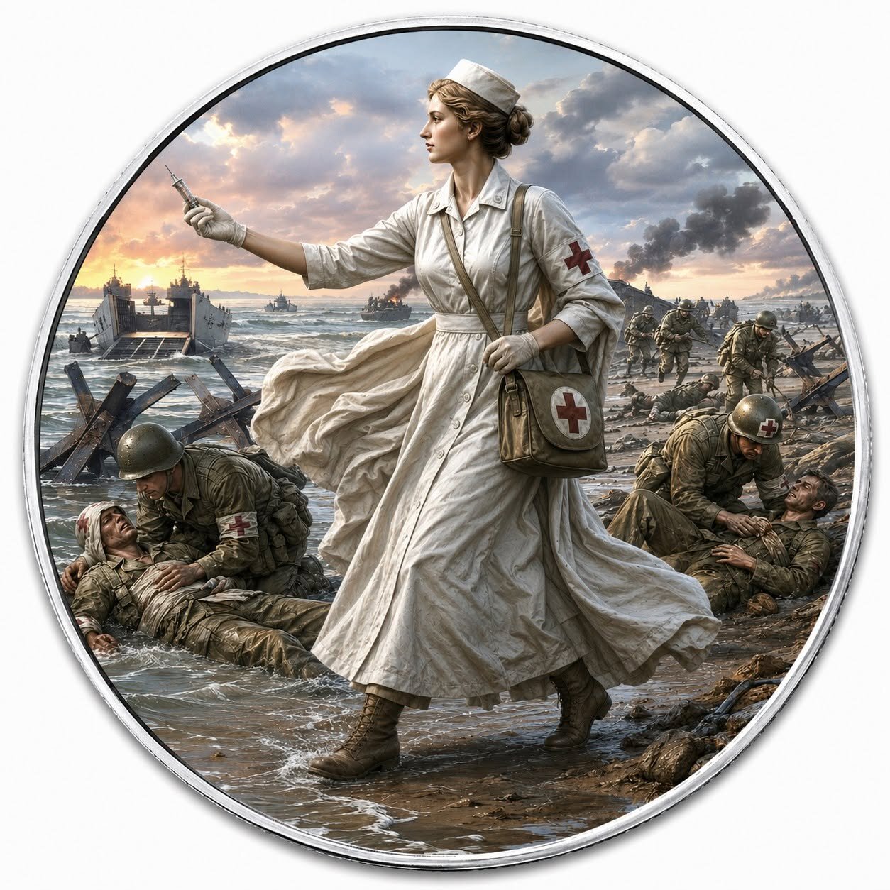 2026 U.S. Eagle The Medics & Messengers of Normandy Edition 1 oz Silver Coin