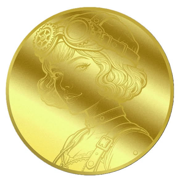 2026 Liberia Steampunk Origin 1/1000 oz Gold Coin in Card