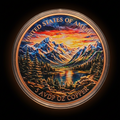 America the Beautiful Hi-Relief 5oz Copper Round