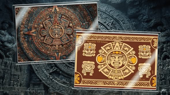 2026 Ghana Aztec Calendar 5g .999 Silver Foil