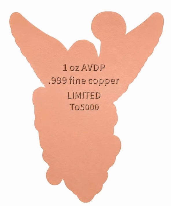 Señora Libertad Shaped Colorized 1 oz Copper Medal