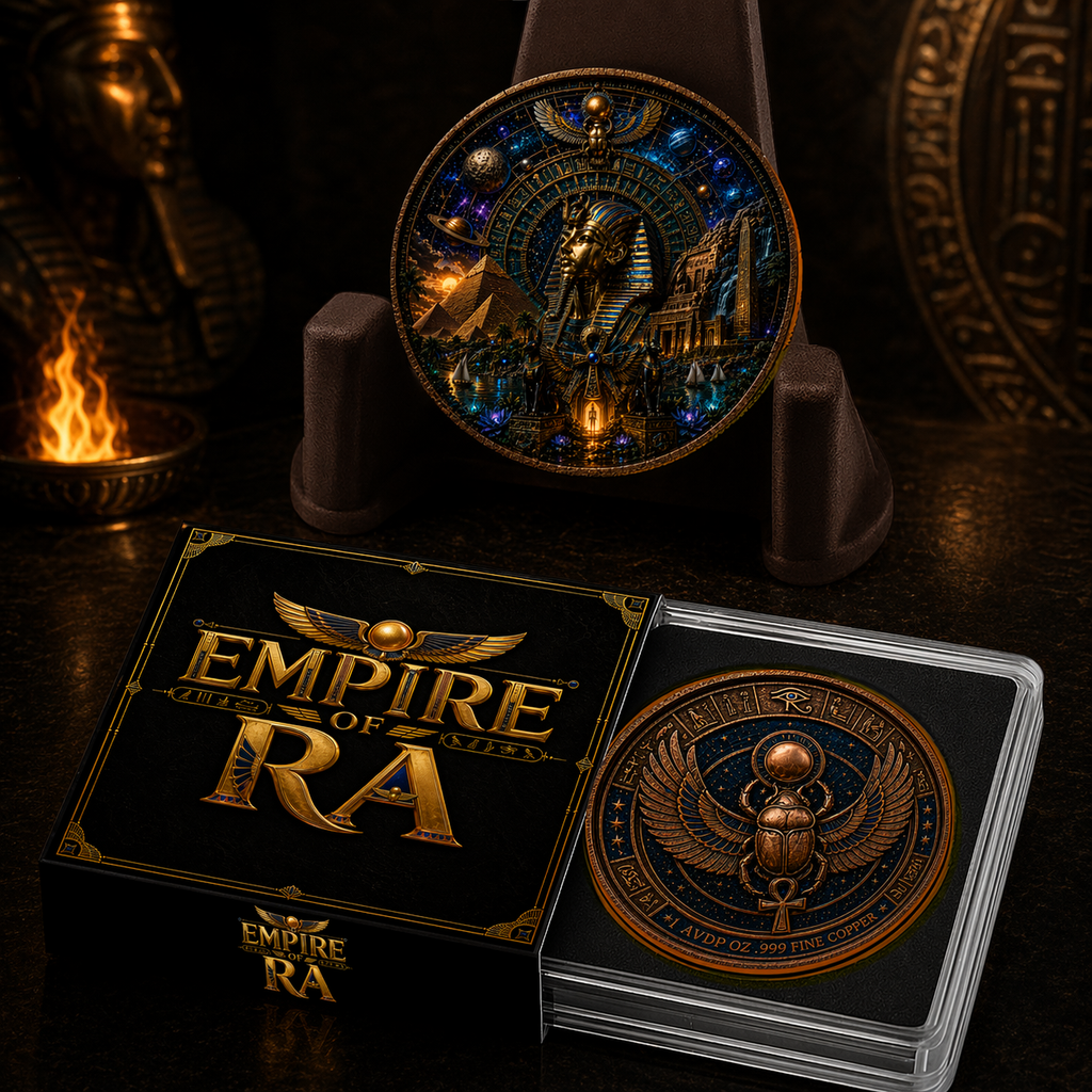 Empire of Ra – 1 AVDP OZ .999 Fine Copper Collectible Coin