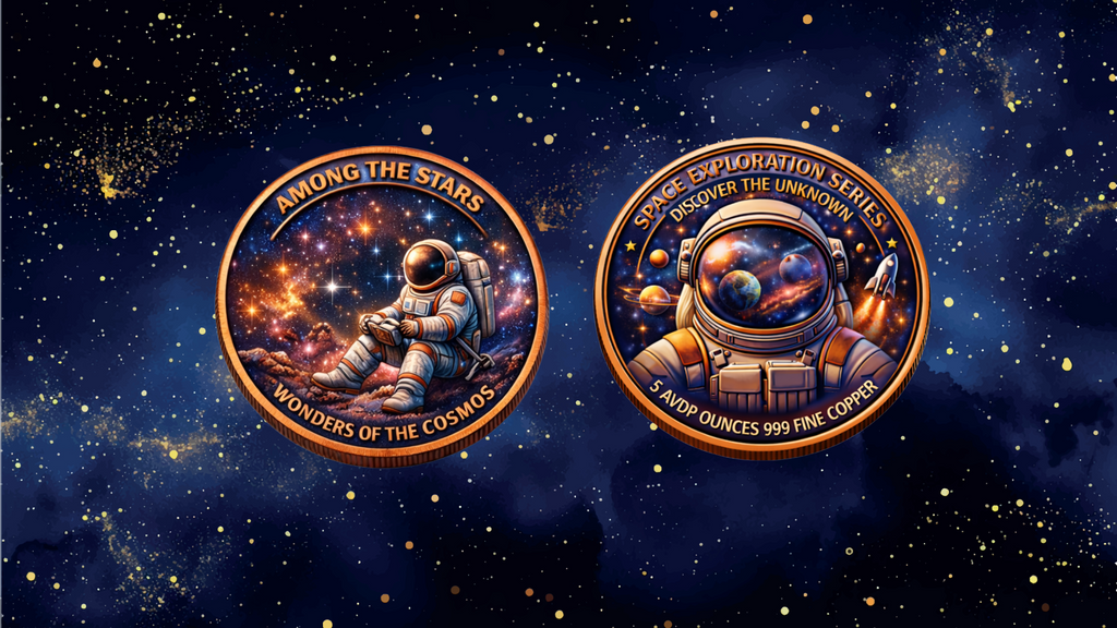 Exploring the Stars - 5oz Copper Round