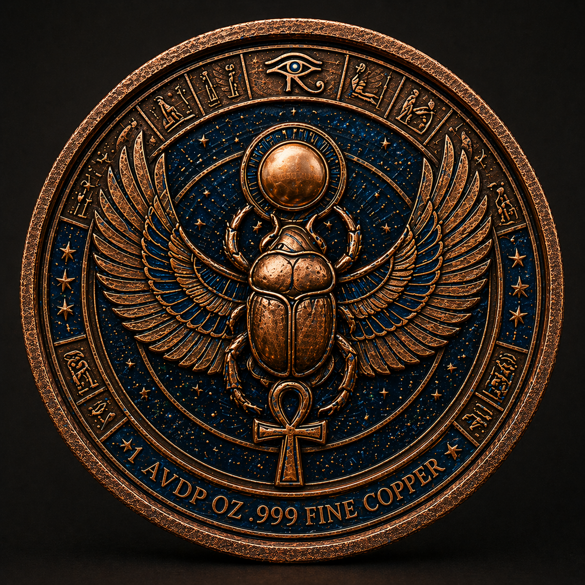Empire of Ra – 1 AVDP OZ .999 Fine Copper Collectible Coin