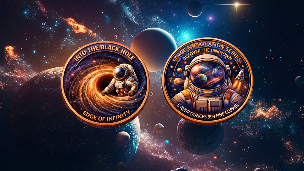 Discover the Unknown – Black Hole 5 oz Copper Round