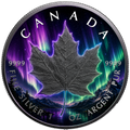 2026 Canada Maple Leaf Aurora Borealis Edition 1 oz Silver Coin