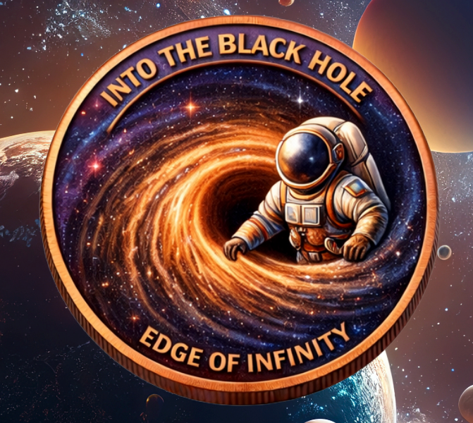 Discover the Unknown – Black Hole 5 oz Copper Round