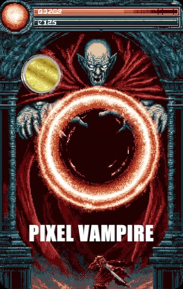 2026 Liberia Pixel Vampire 1/1000 oz .9999 Gold Coin in Card