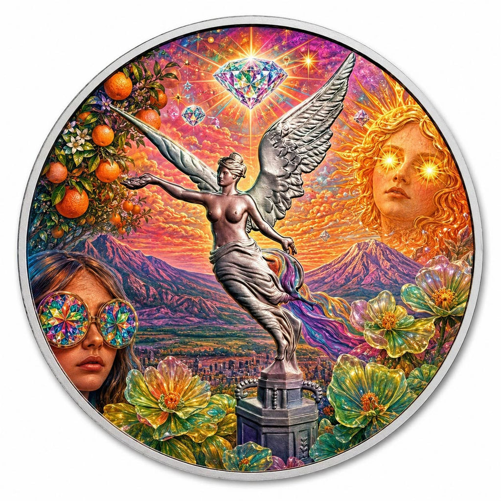 2024 Mexico Libertad in the Sky with Diamonds 1 oz Silver Coin