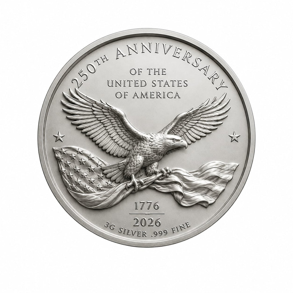 2026 250 Years of Liberty & Freedom 3g Silver Medal