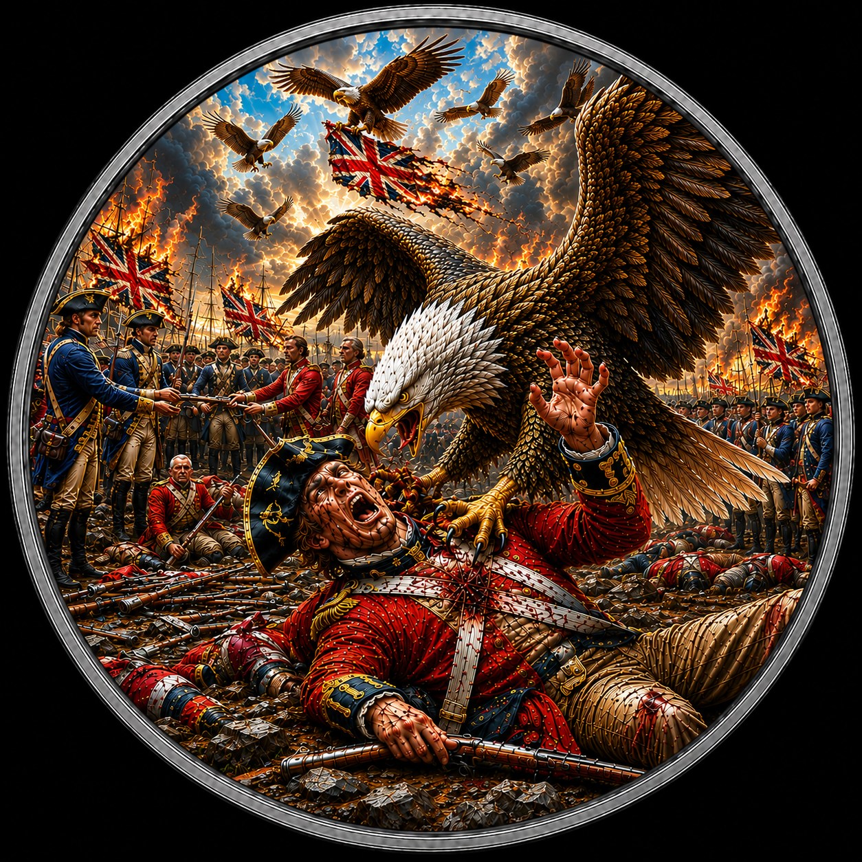 1776-2026 U.S. Silver Eagle - Victory at Yorktown 1 oz Silver Coin