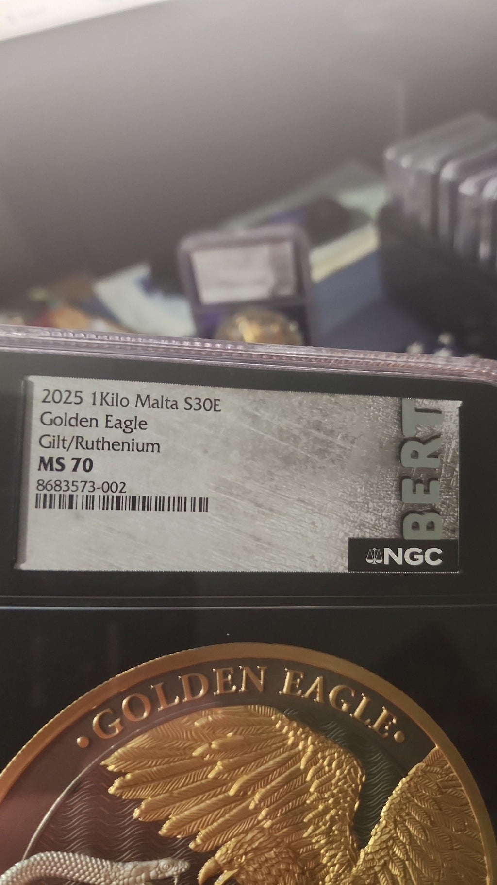 2025 NGC MS70 Malta Golden Eagle KILO - 100 Minted