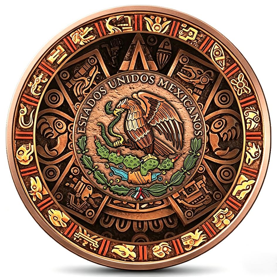 2026 Mexico Libertad History of the Aztec 2 x 1 oz Copper Round Set