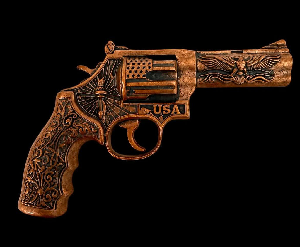 250th Anniversary 2.5 oz Copper 3D Revolver