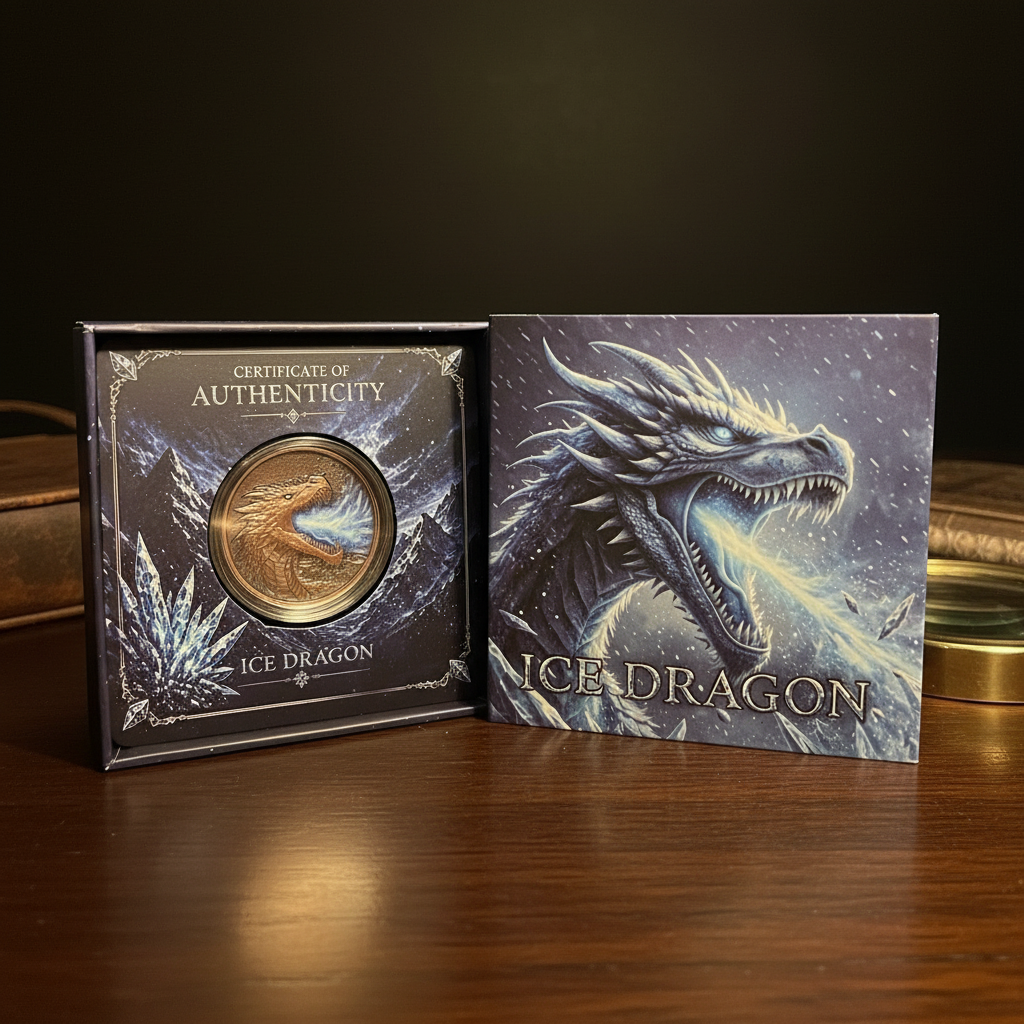 320Coins Exclusive Ice Dragon 1oz Copper Round