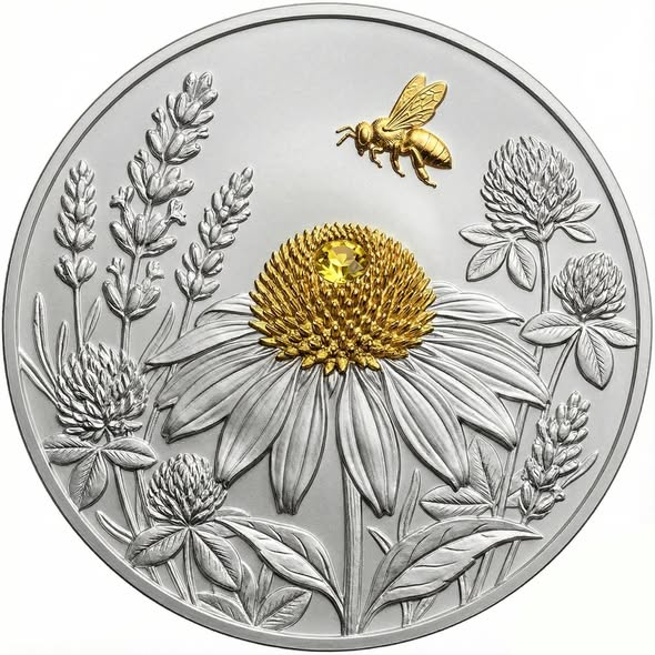 2026 Bee Yourself Silver & Gold Gilded 1 oz Copper Round