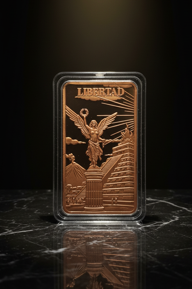 Libertad Full View 1oz Copper Bar