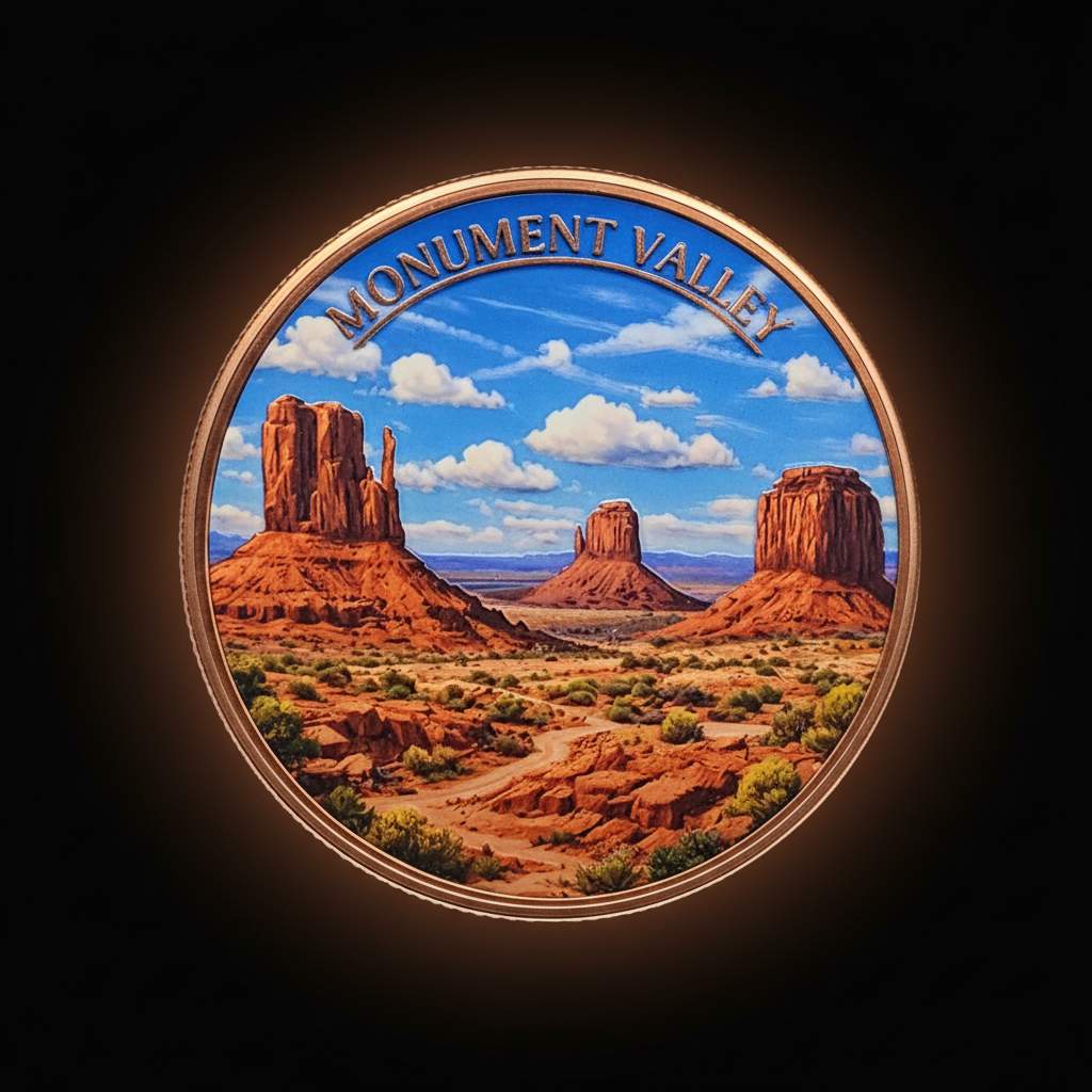 Natural Wonders Series - Monument Valley 5oz Copper Round