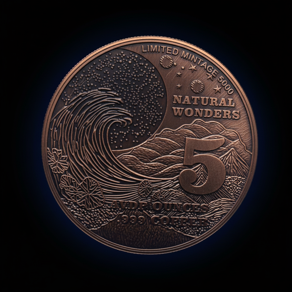 Natural Wonders Series - Monument Valley 5oz Copper Round