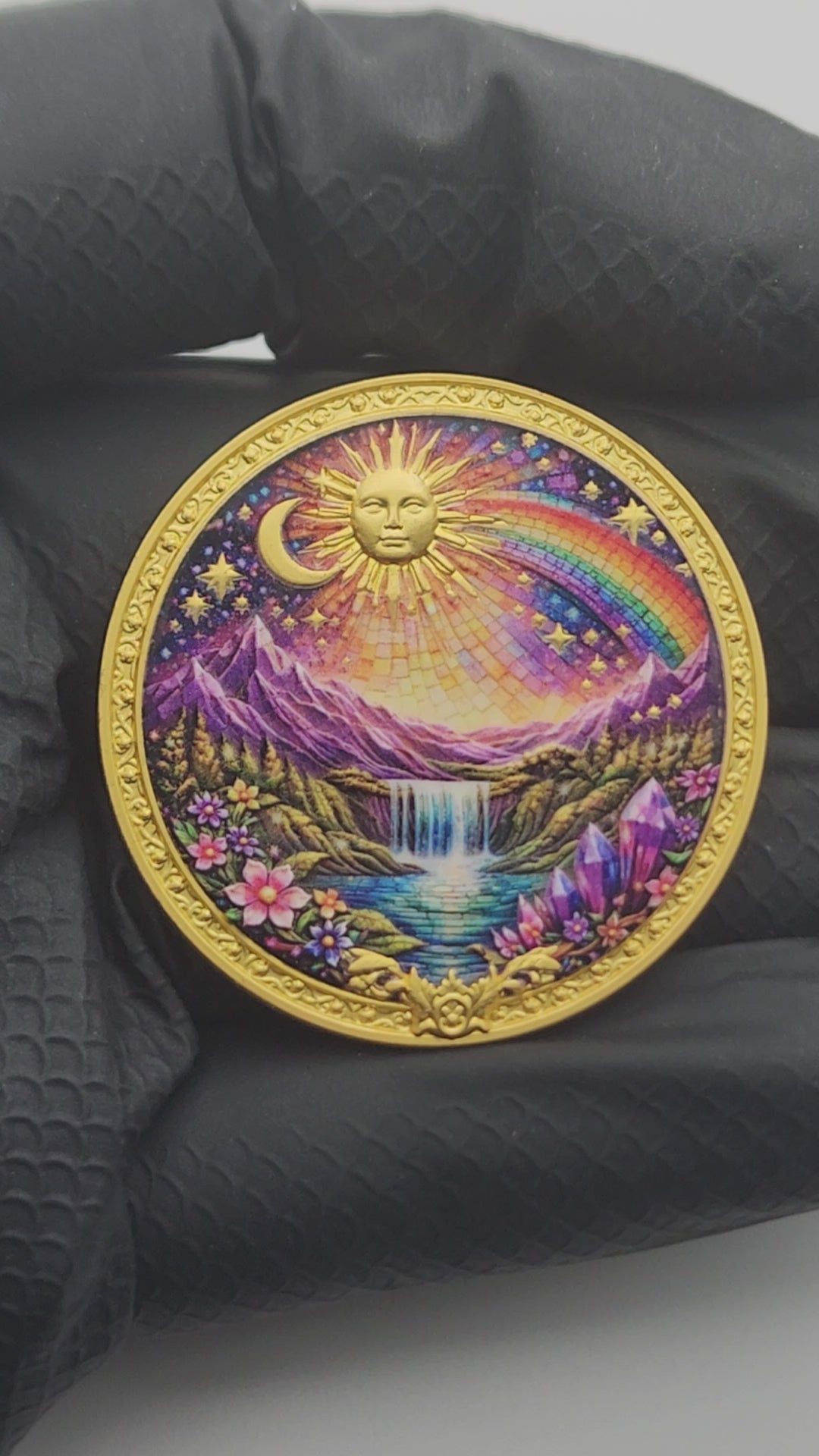Unicorn Mythic Mosaic 1 oz Copper Round