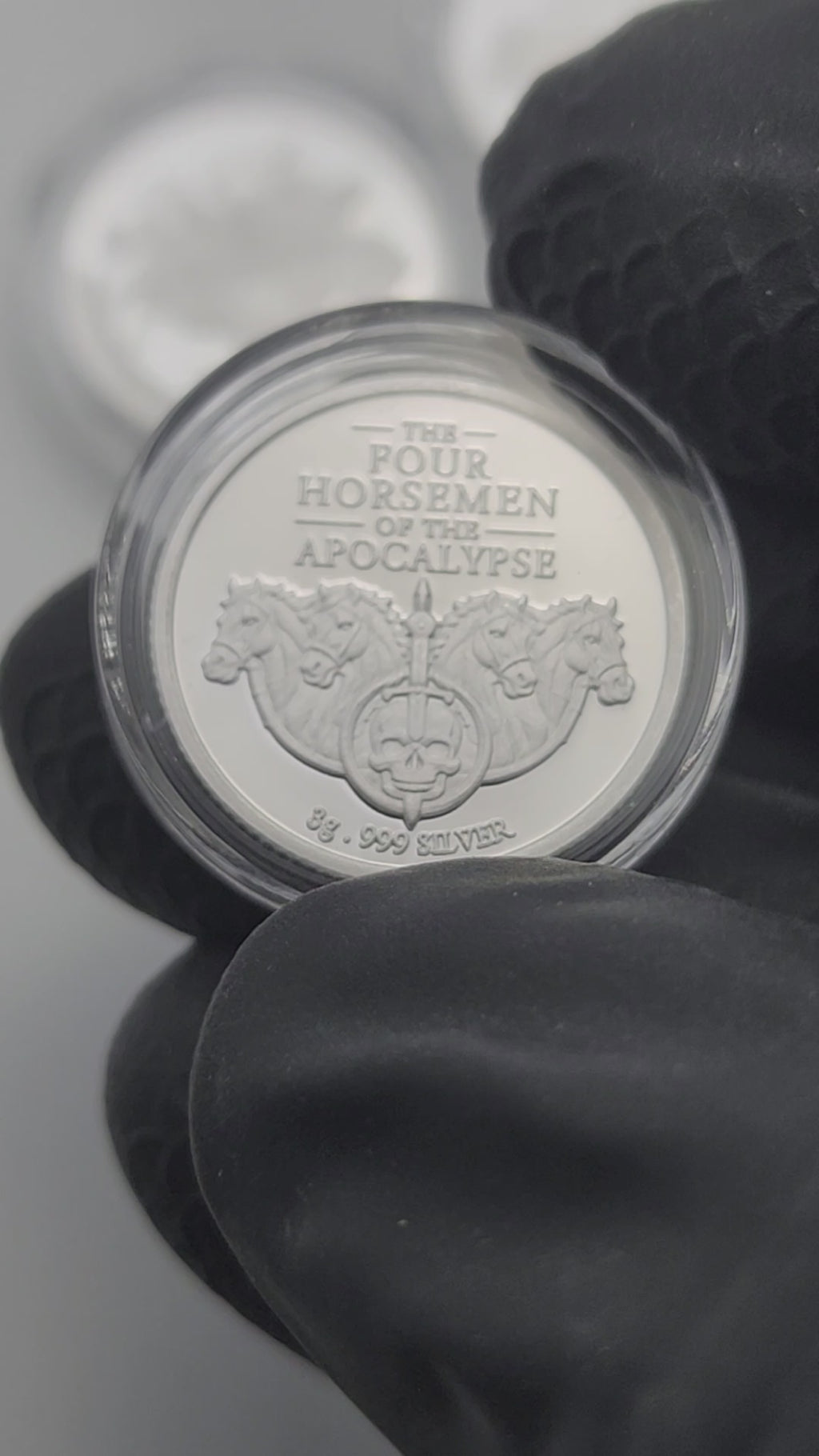 The Four Horsemen of the Apocalypse 4 x 3g Silver Medal Set