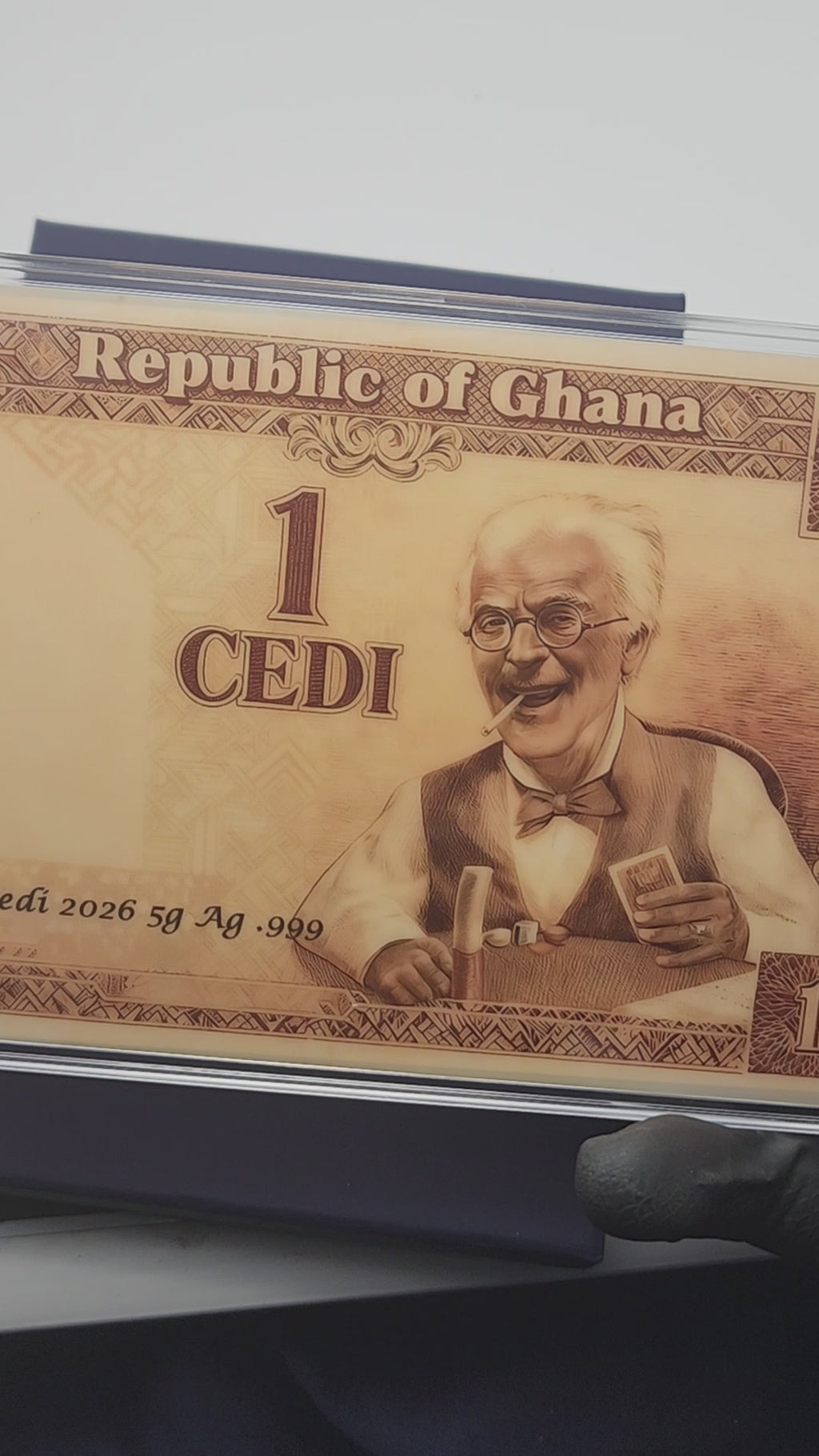 2026 Ghana “A Friend in Need” 5g Silver Foil Note