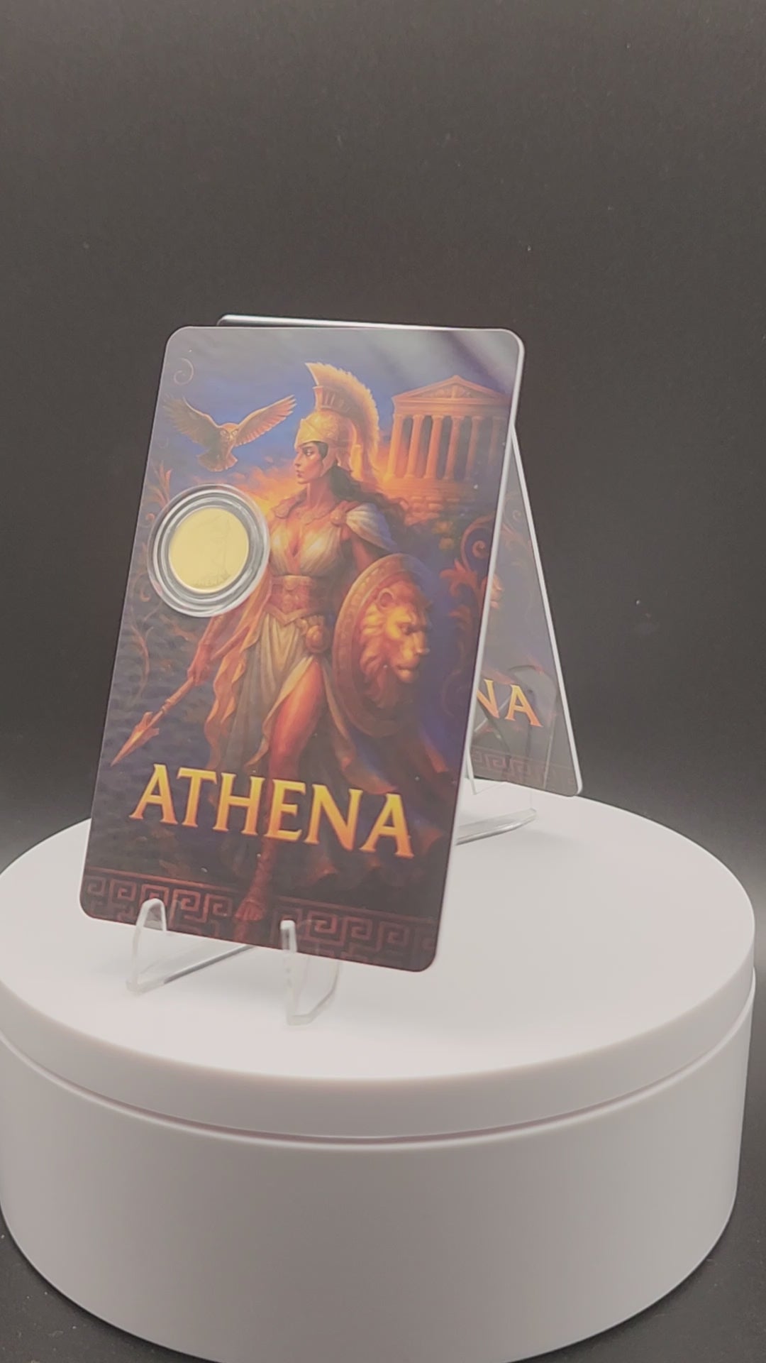 2026 Athena 1/1000 oz Gold Coin Carded