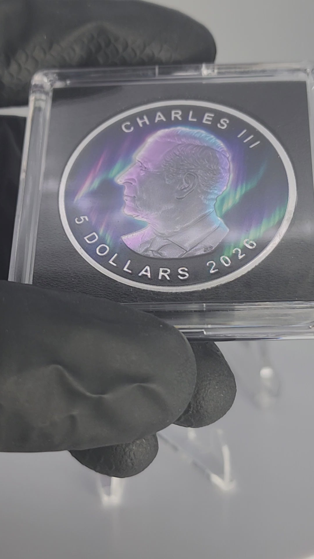 2026 Canada Maple Leaf Aurora Borealis Edition 1 oz Silver Coin