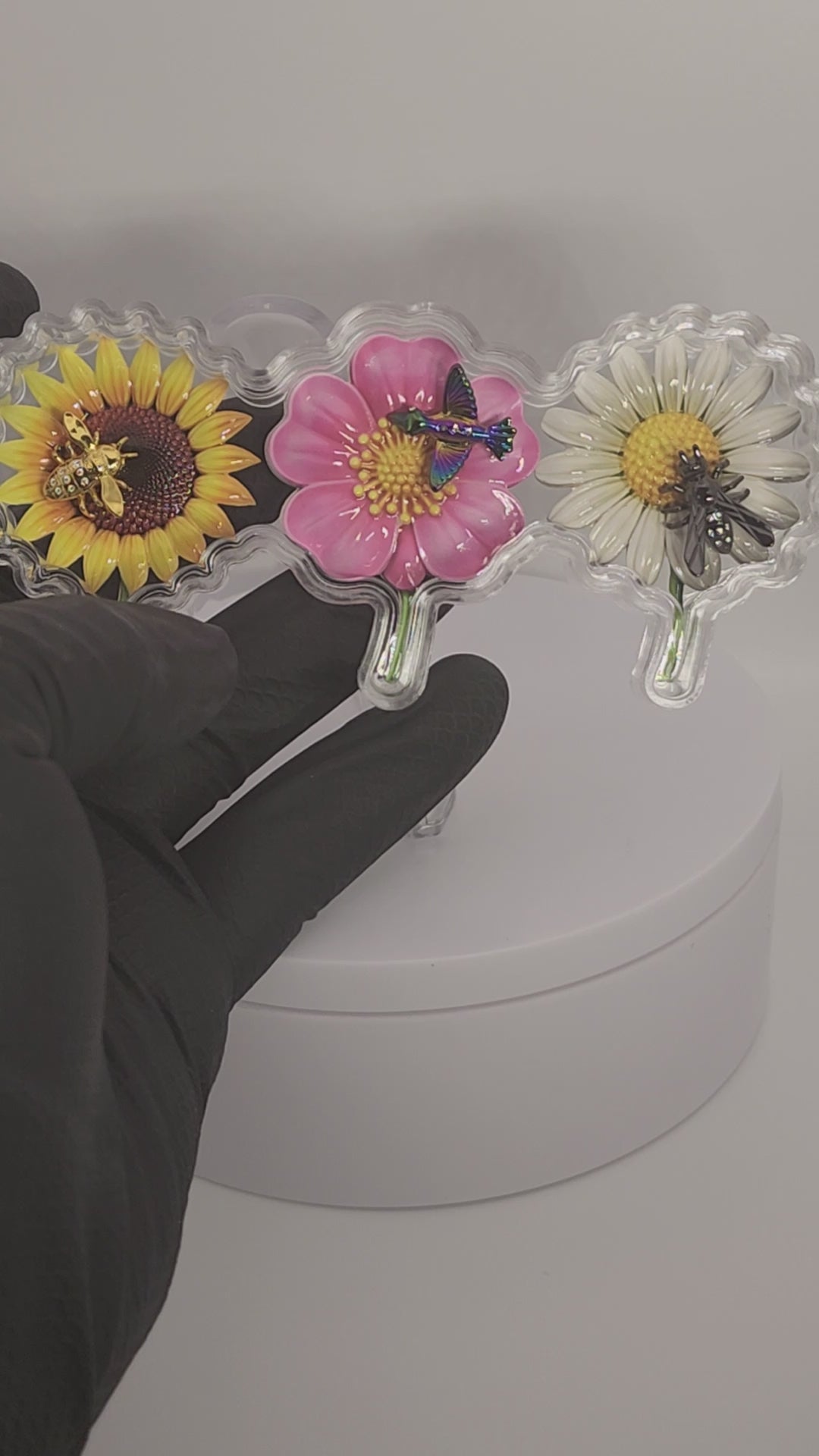 2026 Nature’s Brass Pollinators & Flowers 6 grams .999 Colorized Silver