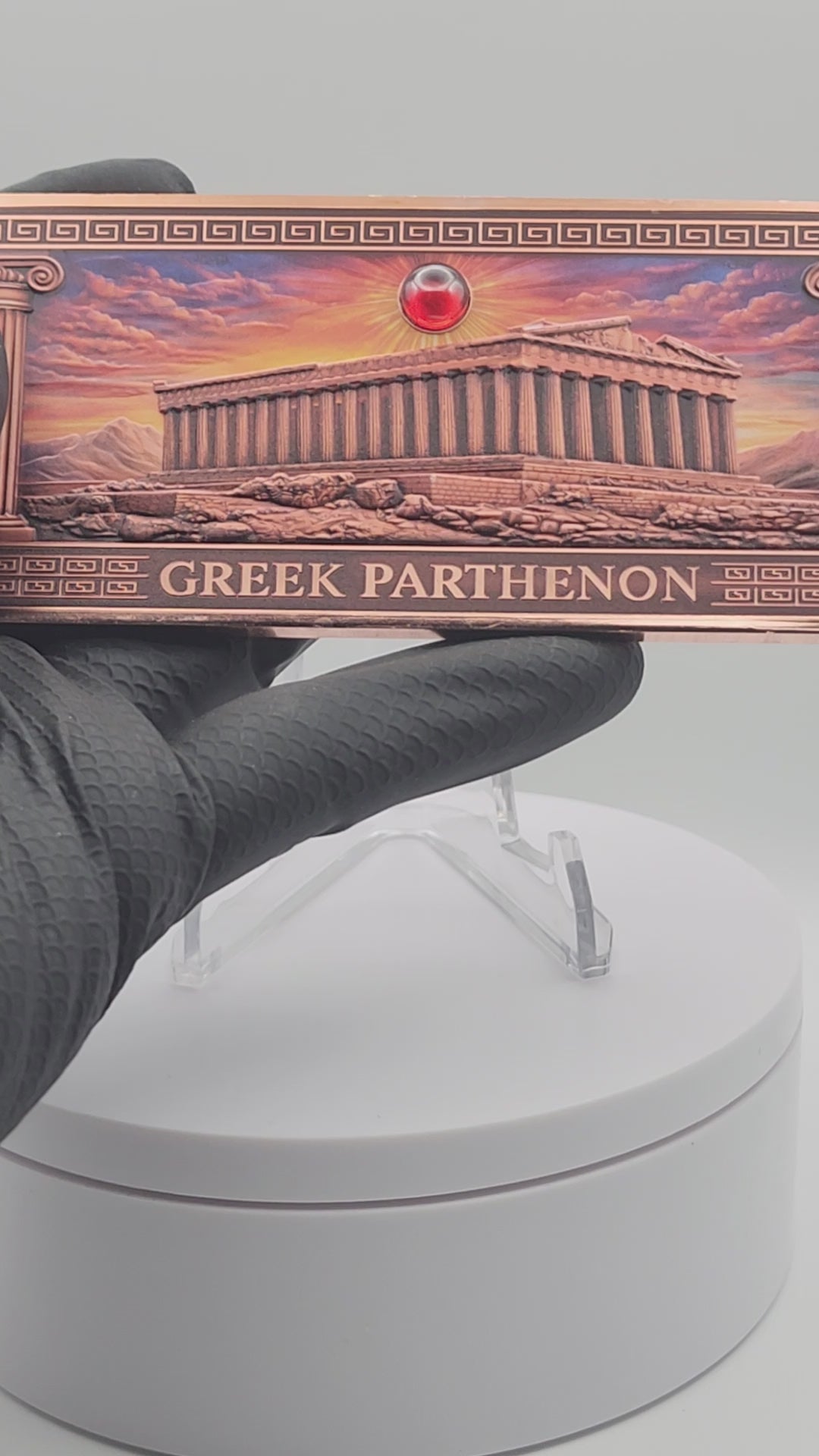 2026 Parthenon Colorized 10oz .999 Copper Bar