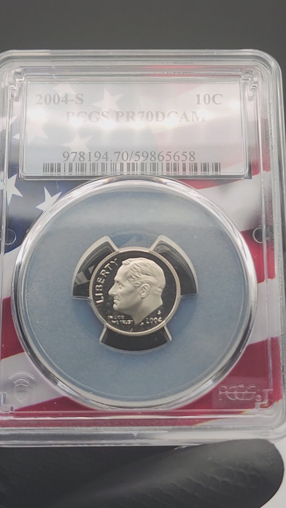 2004-S Roosevelt Dime PCGS PR70DCAM