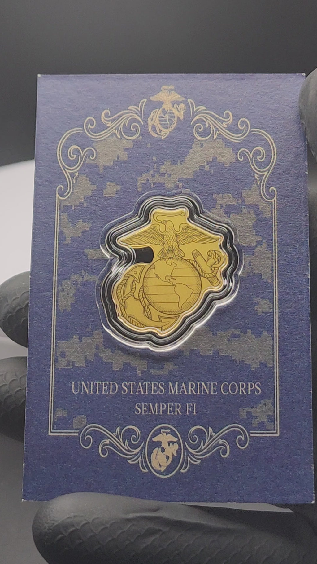 2026 U.S. Marines 1/1000 Shaped .9999 Fine Gold Medal