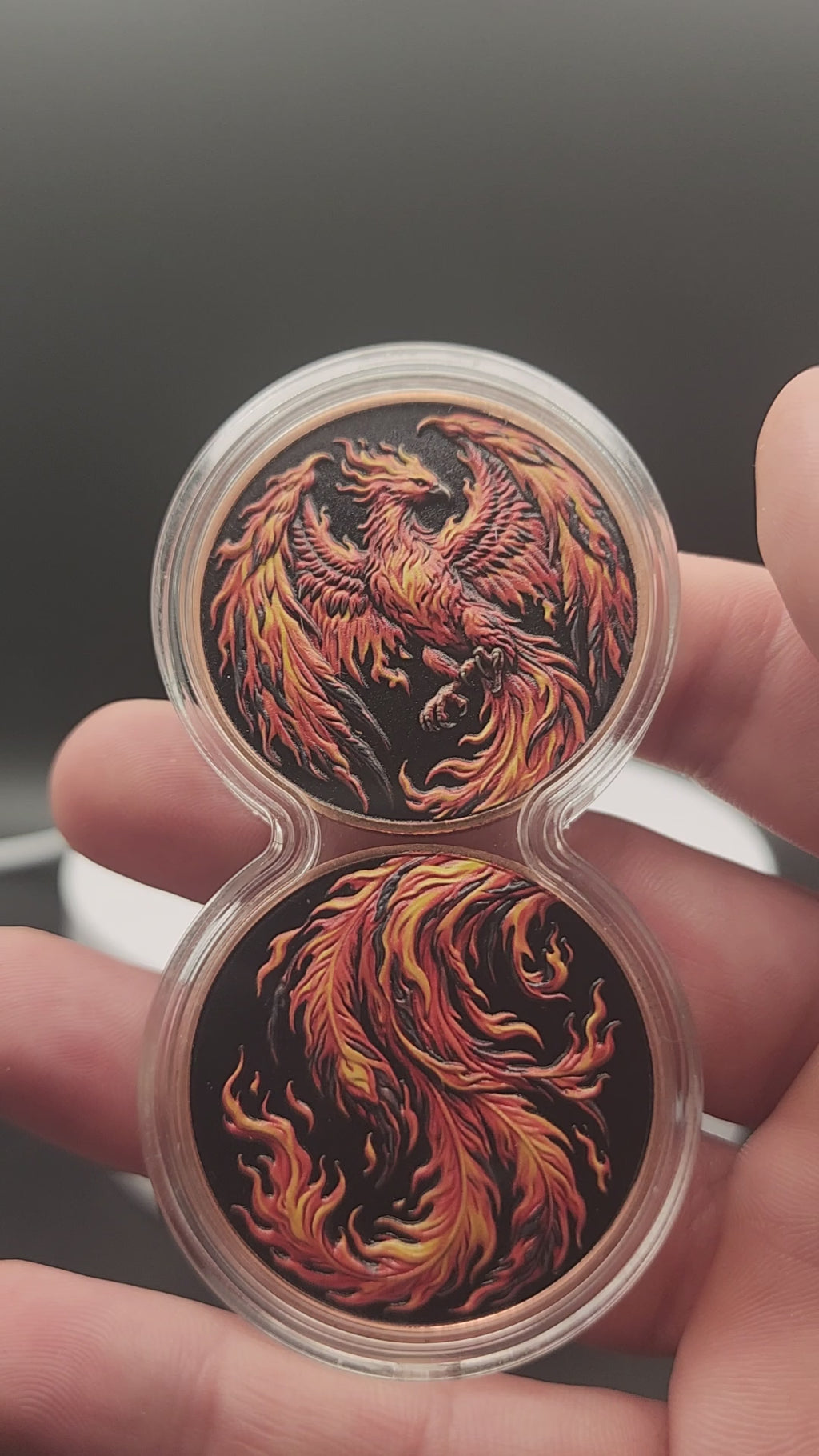 2026 Fiery Phoenix Infinity Medals 2-1oz Copper