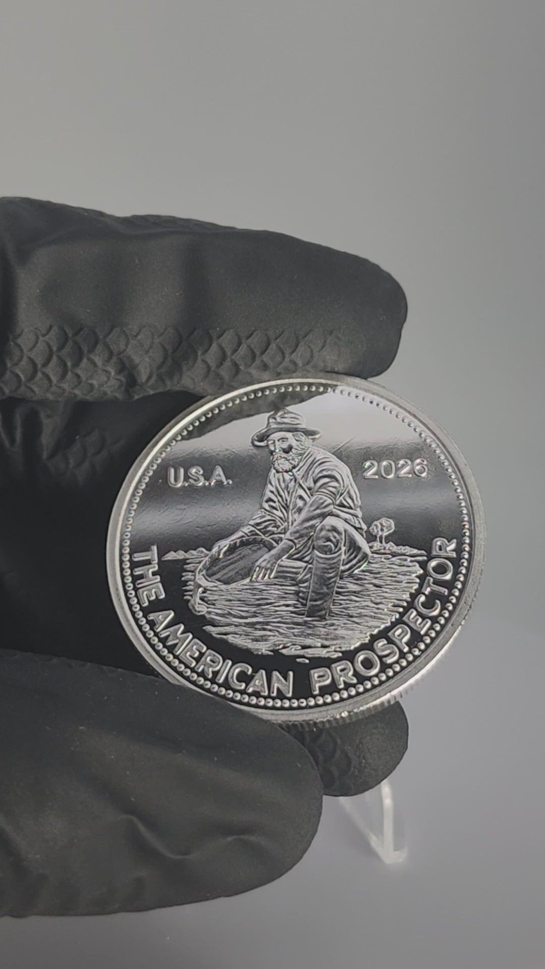 2026 PAMP Suisse Engelhard Prospector 1 oz Silver Round