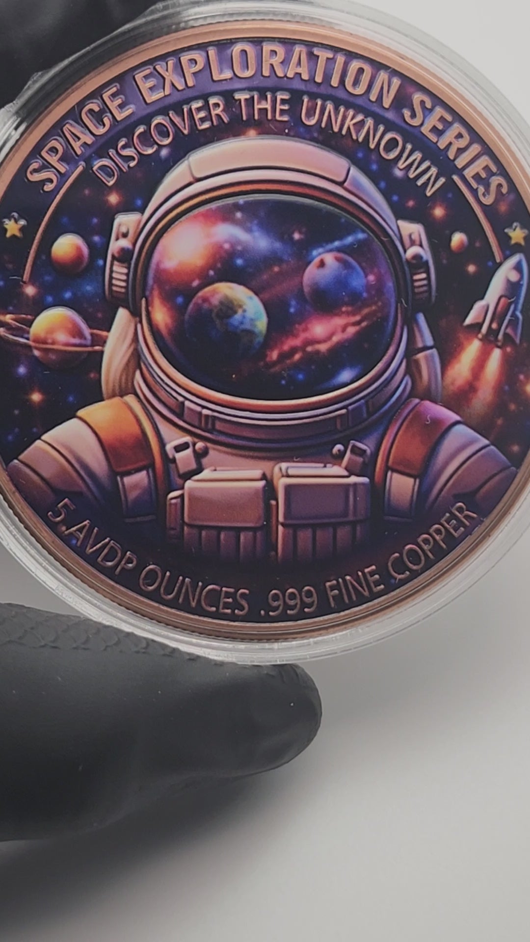 Discover the Unknown – Black Hole 5 oz Copper Round