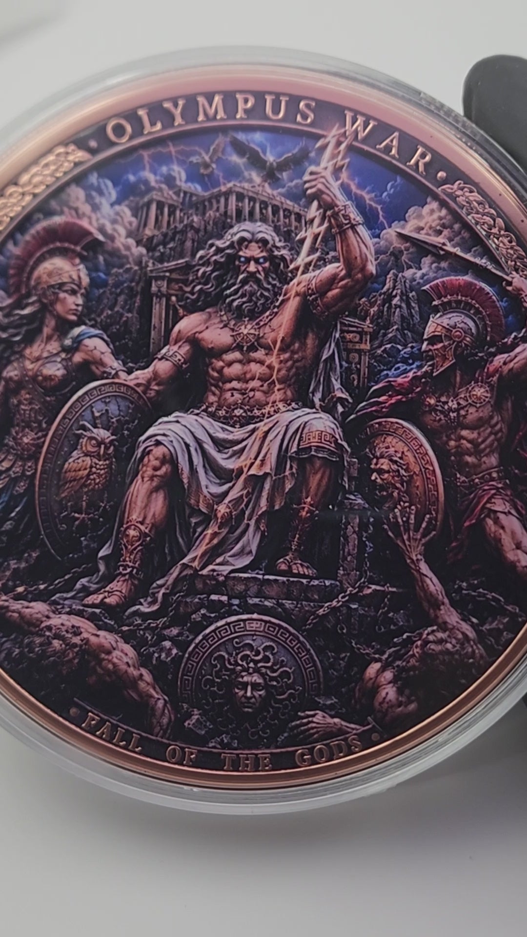 Olympus War - Fall of the Gods 1 Kilo Copper Medal | Mintage 499