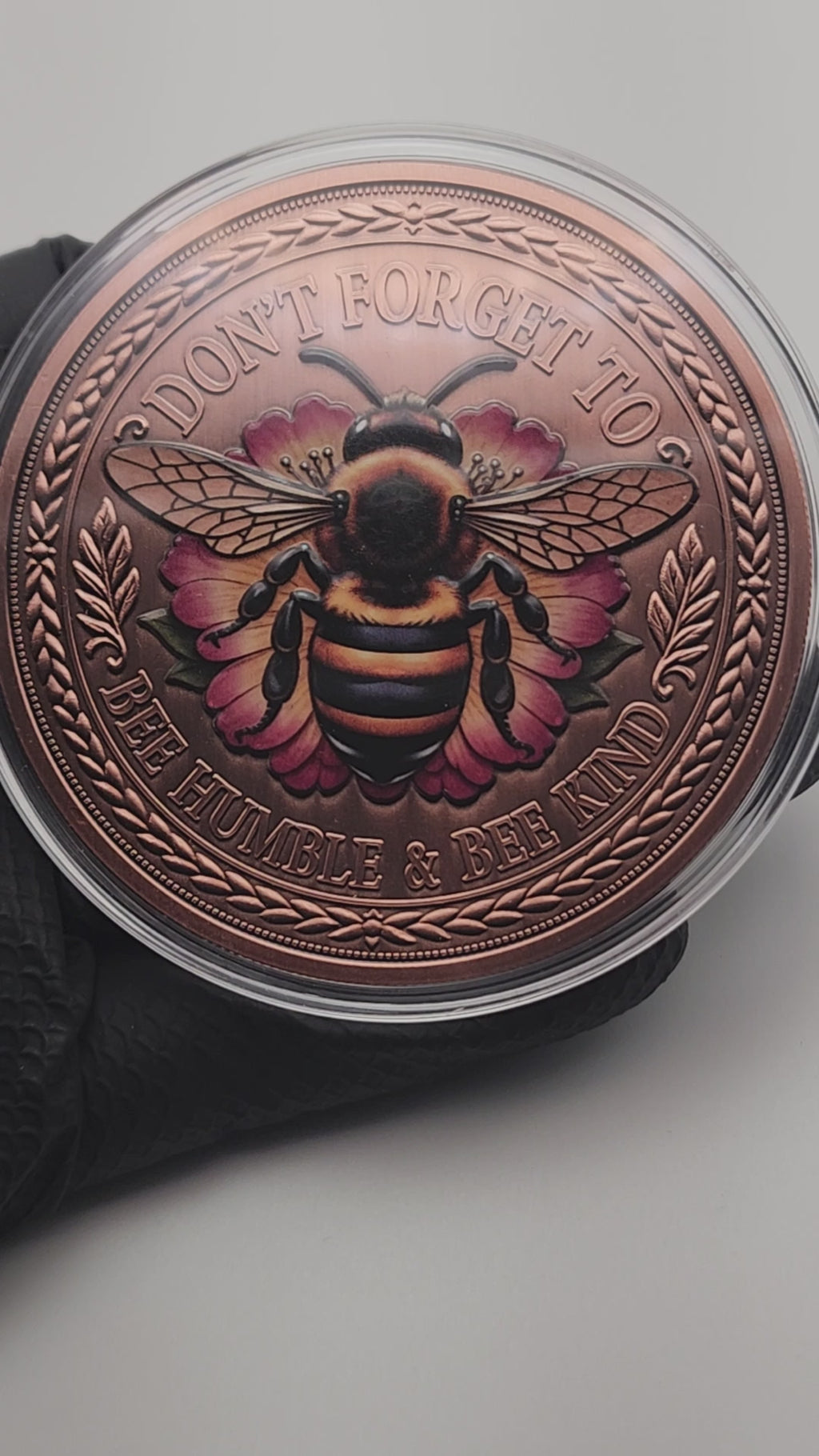Bee Amazing Colorized 5 oz Copper Medal
